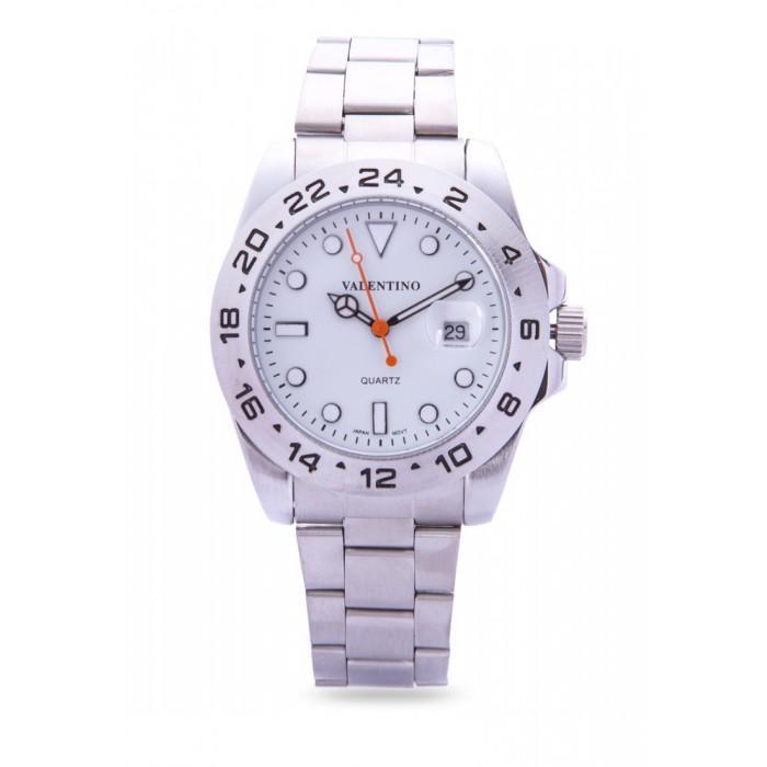 Valentino 20122020-WHITE DIAL SILVER STAINLESS STEEL STRAP Watch for Men-Watch Portal Philippines
