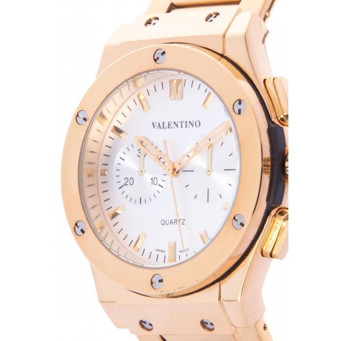 Valentino 20122067-WHITE DIAL GOLD STAINLESS STEEL BAND Watch for Men-Watch Portal Philippines