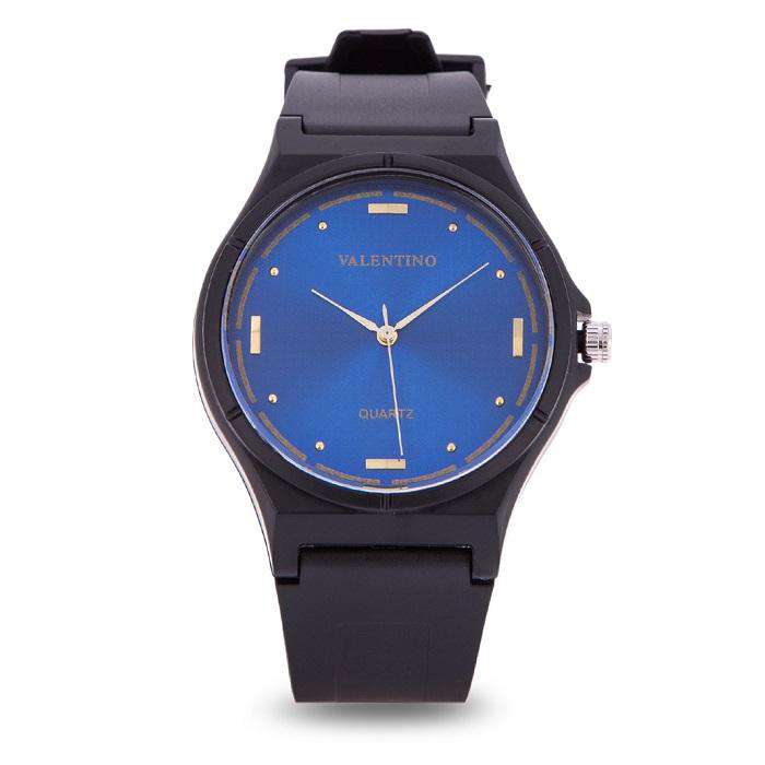 Valentino 20122084-DOT - BLUE DIAL BLACK RUBBER STRAP Watch for Men and Women-Watch Portal Philippines
