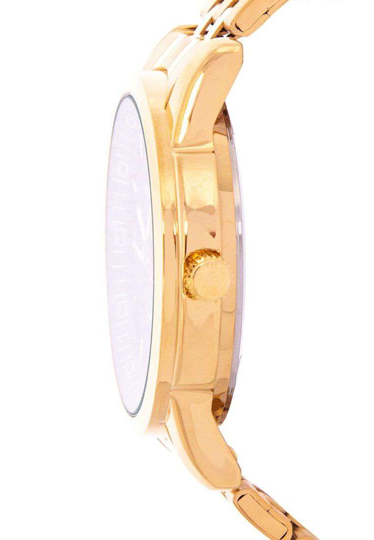 Valentino 20122122-BLACK DIAL Gold Stainless Steel Band Watch for Men-Watch Portal Philippines