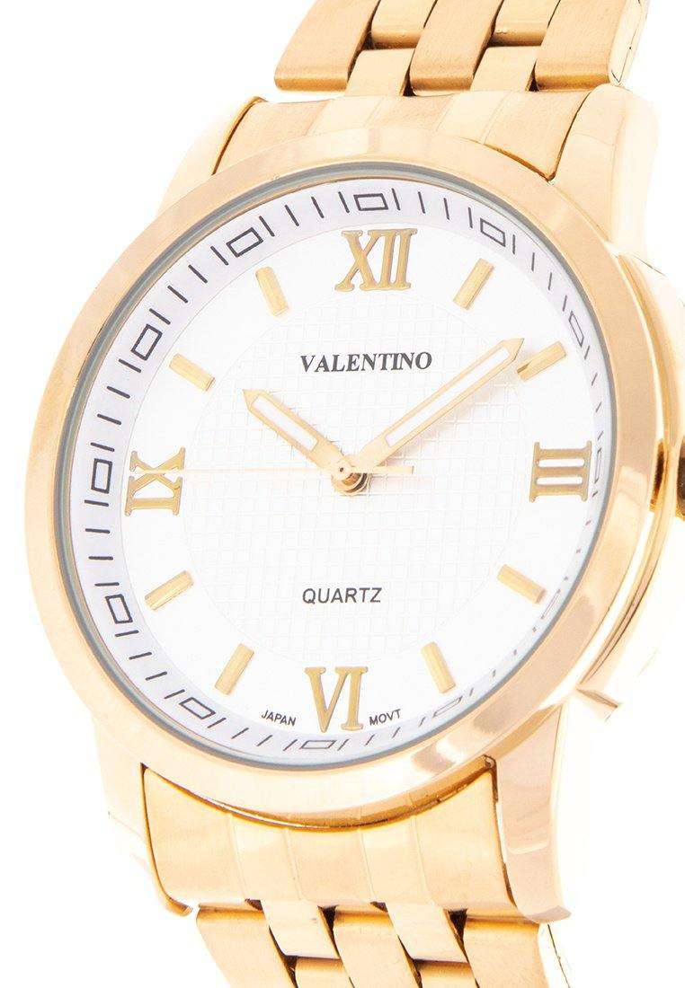 Valentino 20122122-SILVER DIAL Gold Stainless Steel Band Watch for Men-Watch Portal Philippines