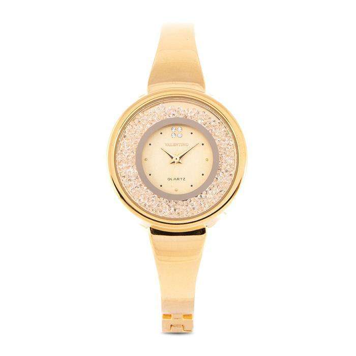 Valentino 20122148-GOLD DIAL Gold Fashion Metal Band Watch for Women-Watch Portal Philippines