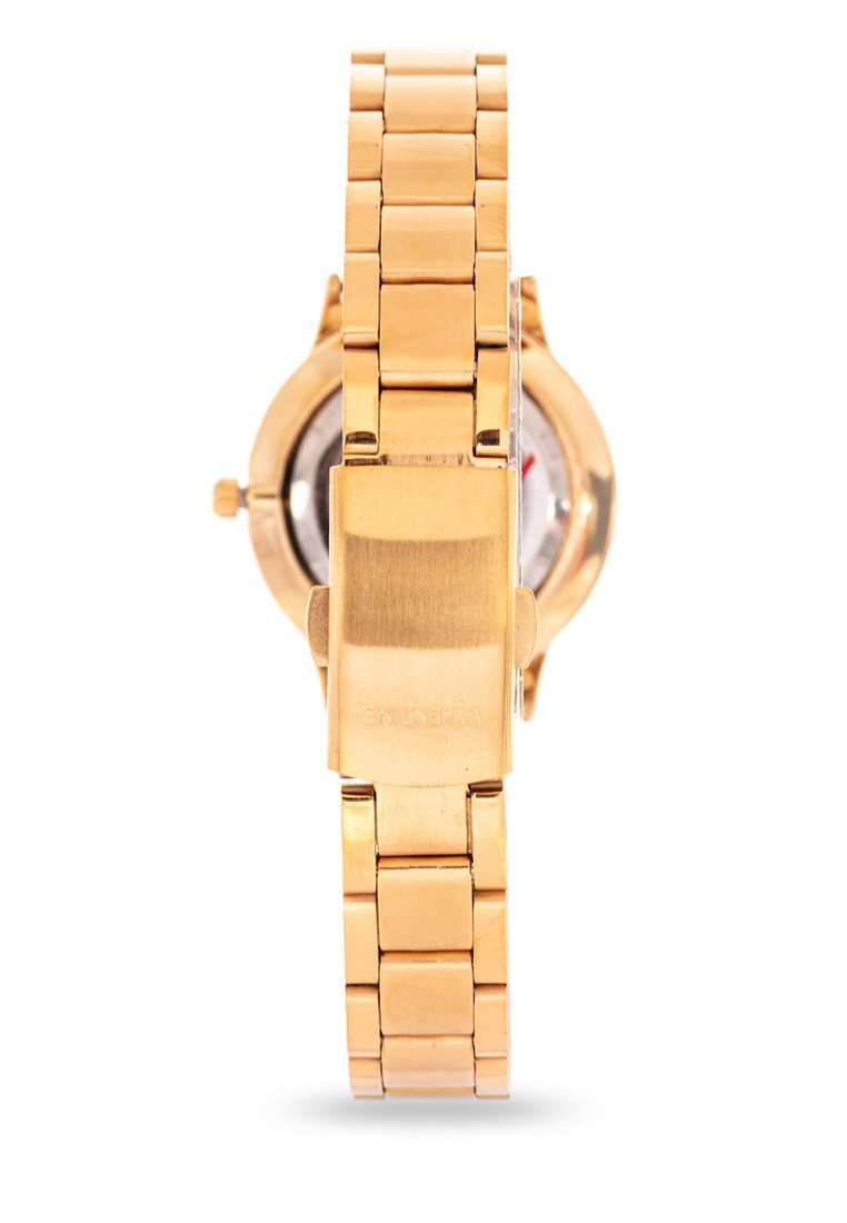 Valentino 20122197-BLACK DIAL Gold Strap Watch for Men and Women-Watch Portal Philippines