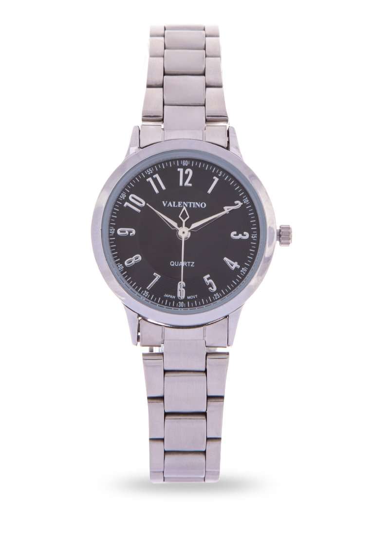 Valentino 20122198-BLACK DIAL Silver Watch for Women-Watch Portal Philippines