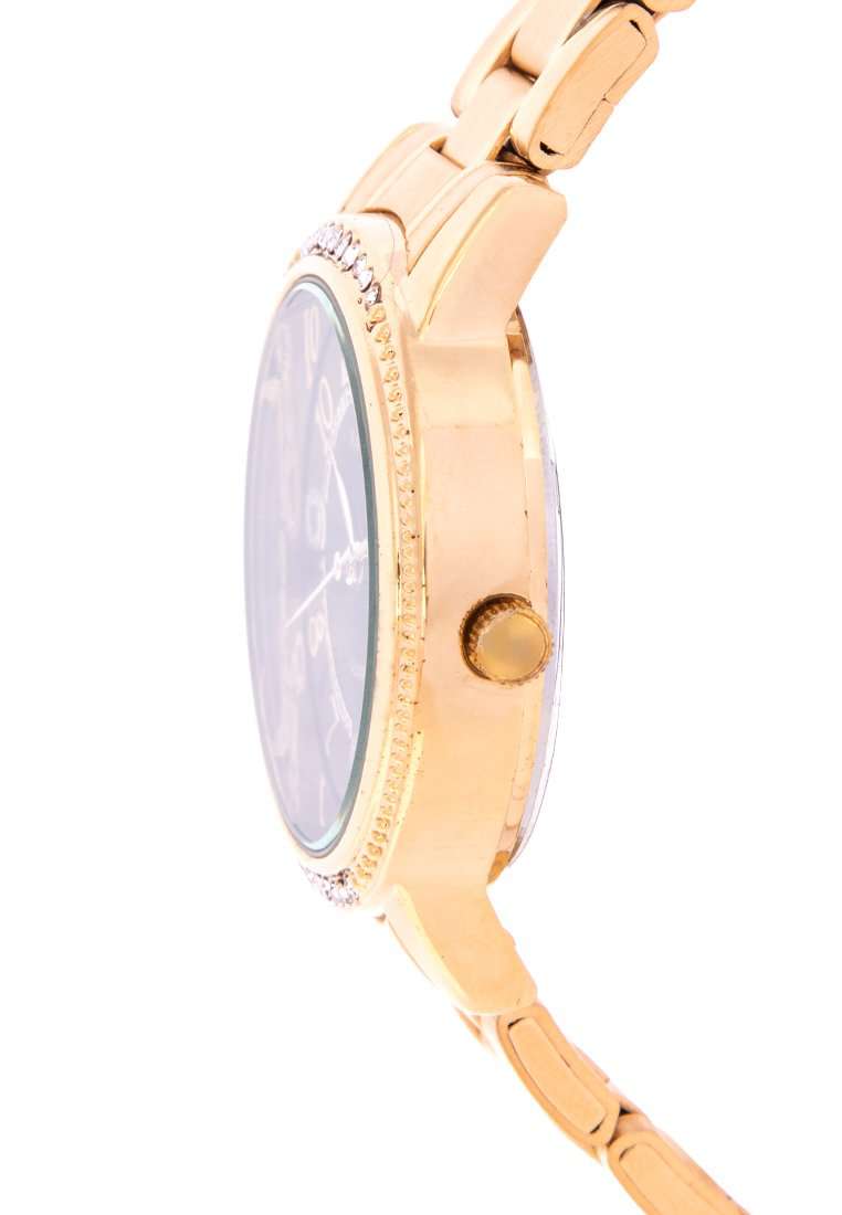 Valentino 20122199-BLACK DIAL Gold Stainless Steel Watch for Women-Watch Portal Philippines