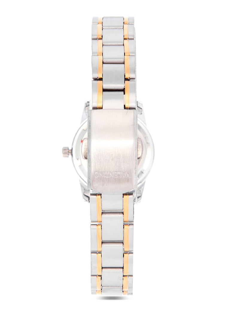 Valentino 20122203-TWO TONE - GOLD DIAL Analog Stainless Band Watch for Women-Watch Portal Philippines