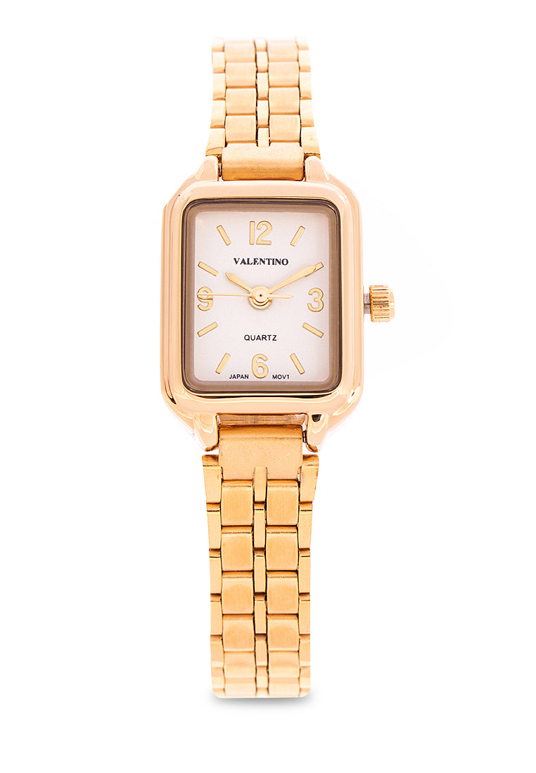Valentino 20122219-GLD - GOLD DIAL Analog Stainless Band Watch for Women-Watch Portal Philippines
