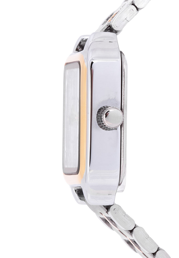 Valentino 20122219-TWO TONE - WHT DIAL Analog Stainless Band Watch for Women-Watch Portal Philippines