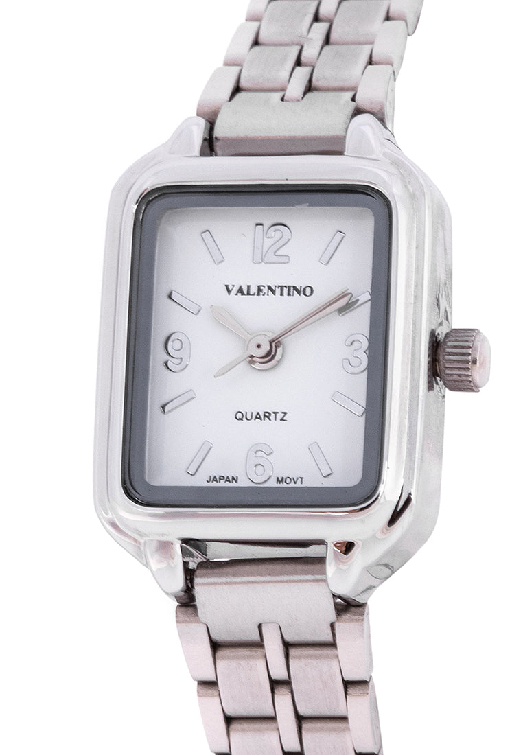 Valentino 20122220-WHITE DIAL Analog Stainless Band Watch for Women-Watch Portal Philippines