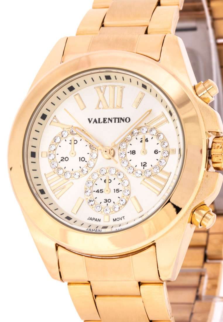 Valentino 20122221-GLD - SIL DIAL Gold Watch for Women-Watch Portal Philippines