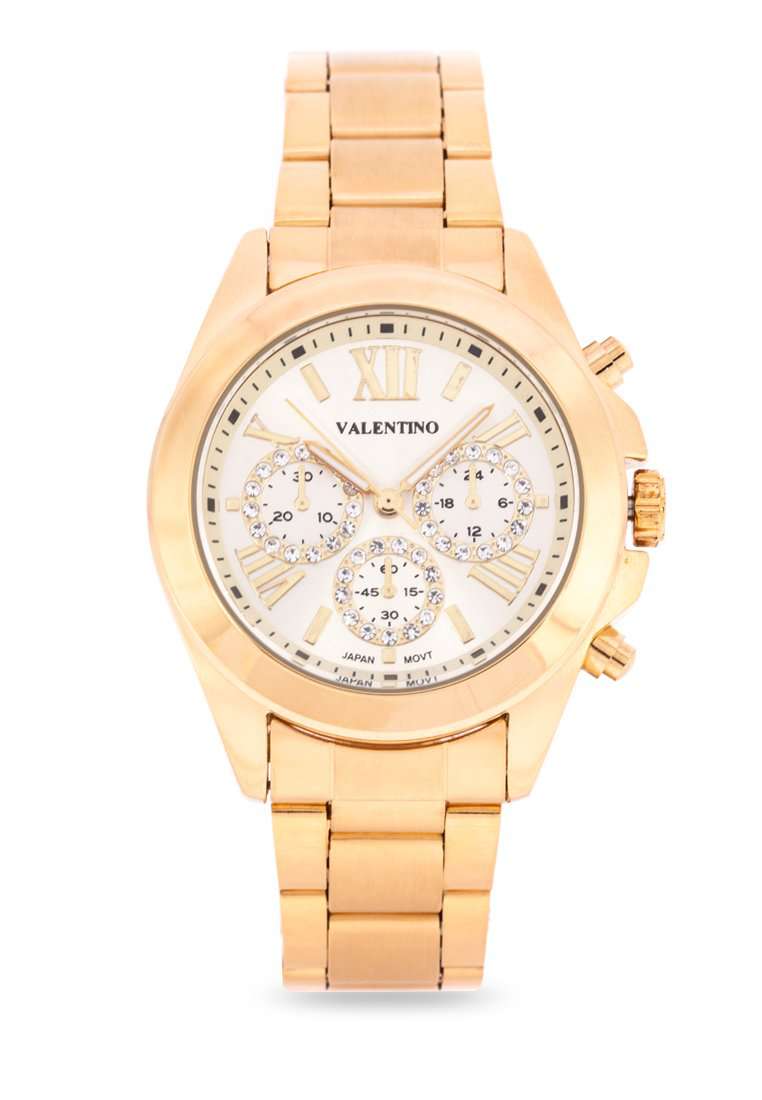 Valentino 20122221-GLD - SIL DIAL Gold Watch for Women-Watch Portal Philippines