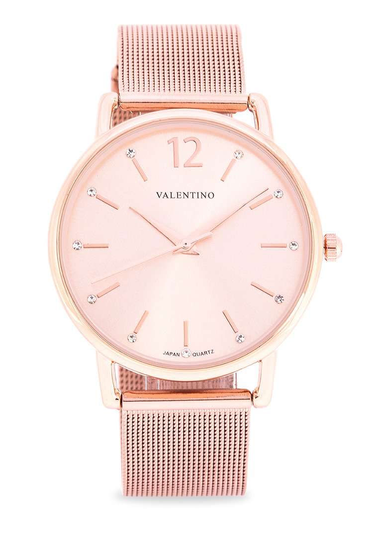 Valentino 20122228-ROSE DIAL Stainless Steel Watch for Women-Watch Portal Philippines