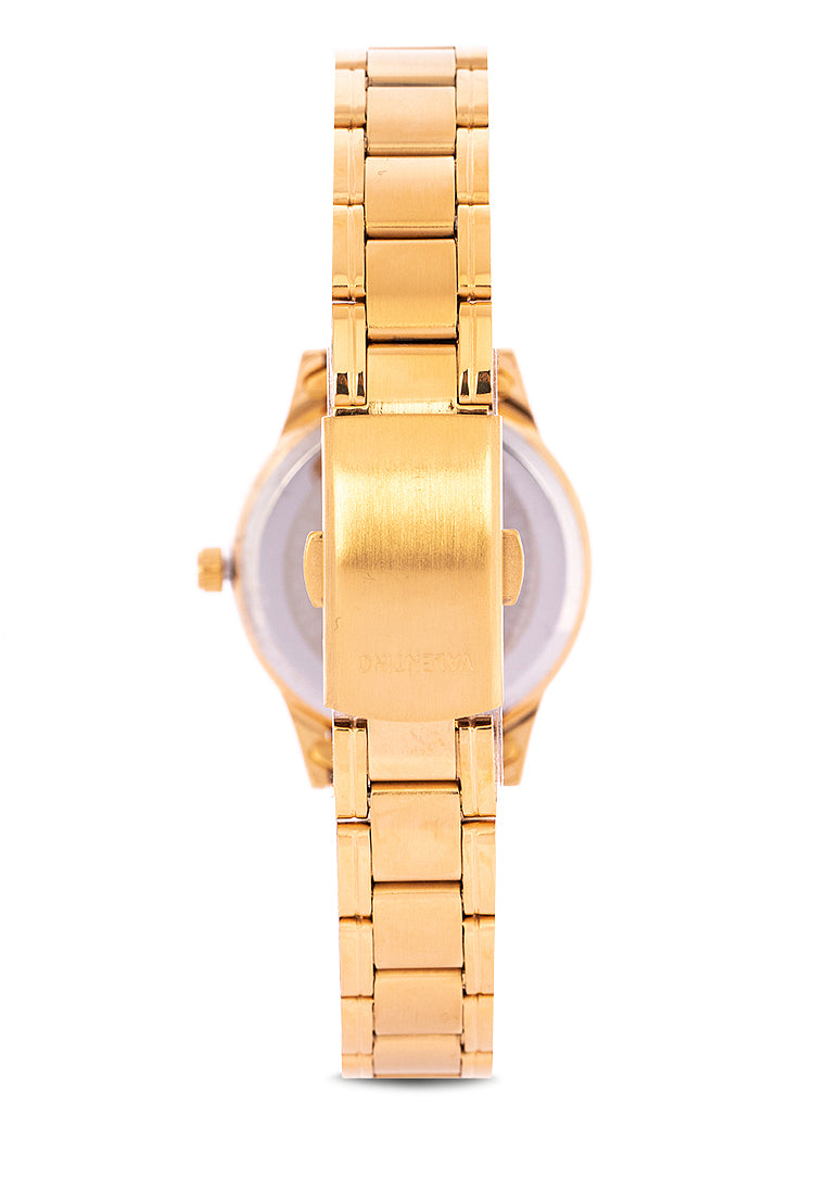 Valentino 20122230-GLD - GOLD DIAL Analog Stainless Steel Strap Watch for Women-Watch Portal Philippines