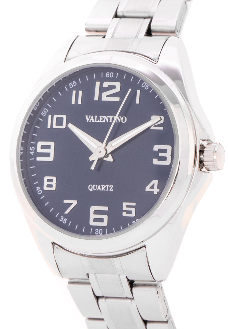 Valentino 20122239-BLUE DIAL - SIL INDEX Analog Stainless Steel Strap Watch for Women-Watch Portal Philippines