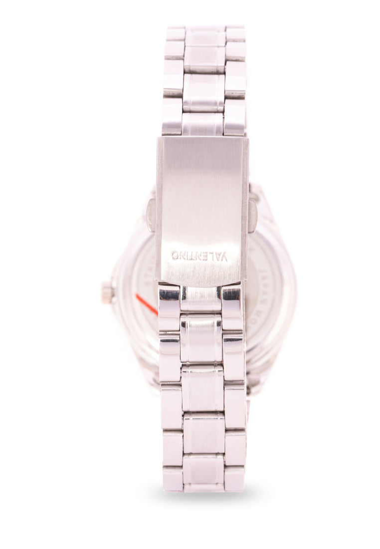Valentino 20122239-BLUE DIAL - SIL INDEX Analog Stainless Steel Strap Watch for Women-Watch Portal Philippines