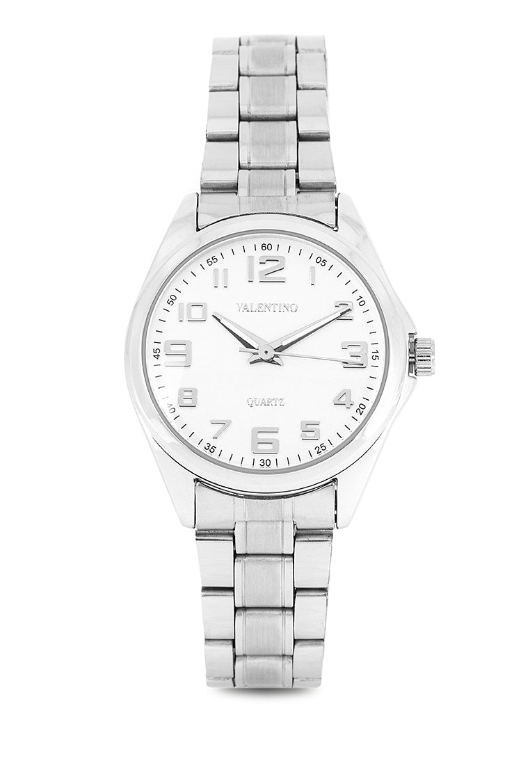 Valentino 20122239-SIL DIAL - SIL INDEX Analog Stainless Steel Strap Watch for Women-Watch Portal Philippines