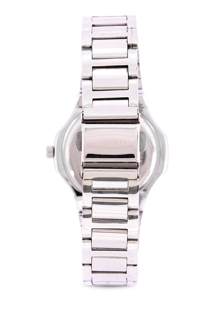 Valentino 20122247-BLACK DIAL Analog Stainless Steel Strap Watch for Women-Watch Portal Philippines
