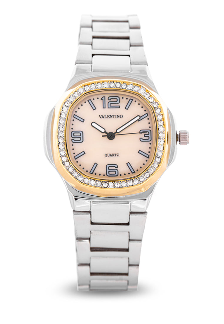 Valentino 20122248-GOLD DIAL Analog Stainless Steel Strap Watch for Women-Watch Portal Philippines