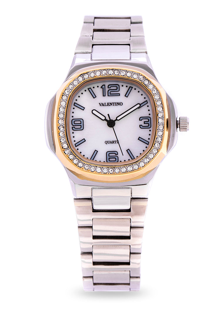 Valentino 20122248-MOP DIAL Analog Stainless Steel Strap Watch for Women-Watch Portal Philippines