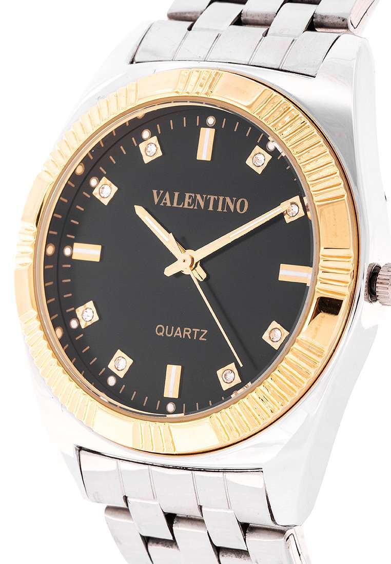 Valentino 20122249-BLACK DIAL Silver Watch for Men-Watch Portal Philippines