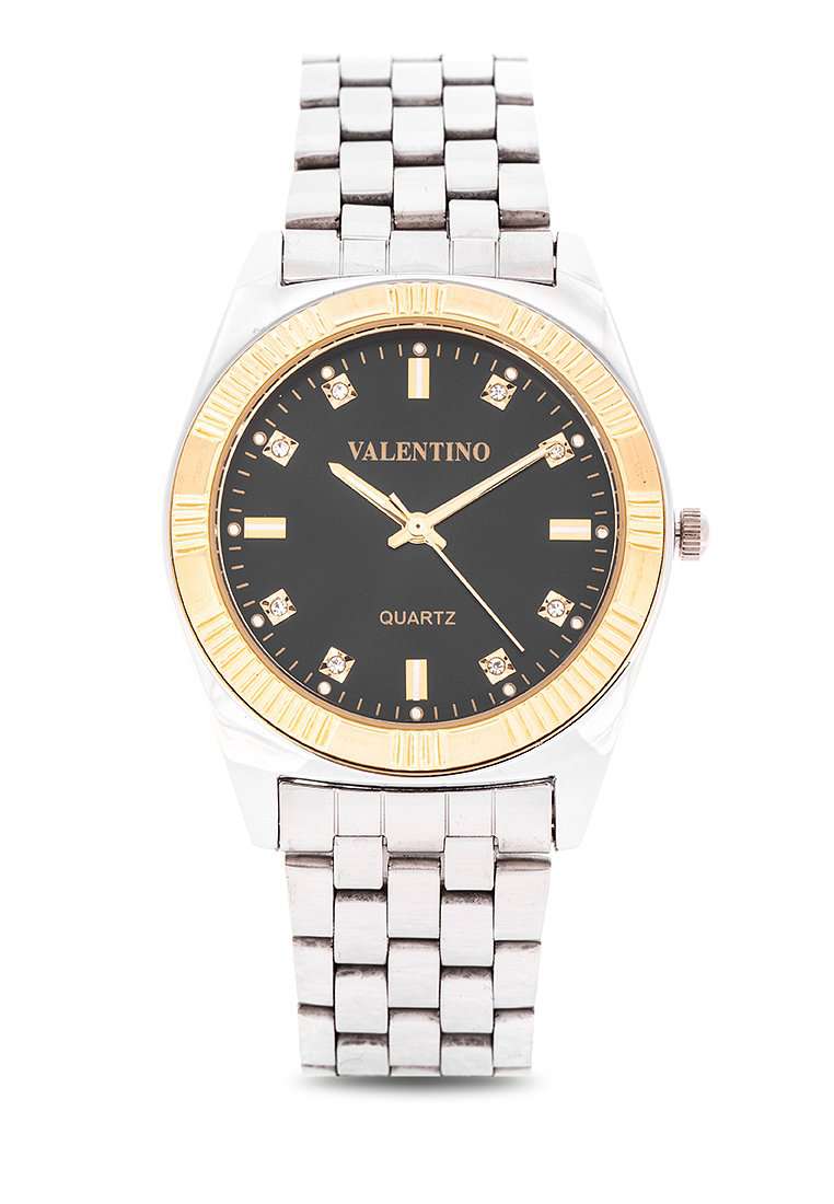 Valentino 20122249-BLACK DIAL Silver Watch for Men-Watch Portal Philippines