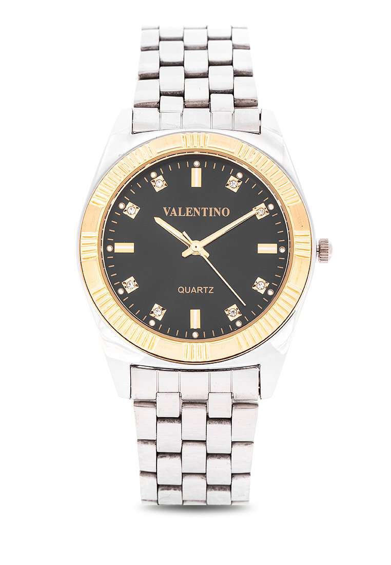 Valentino 20122249-BLACK DIAL Silver Watch for Men-Watch Portal Philippines
