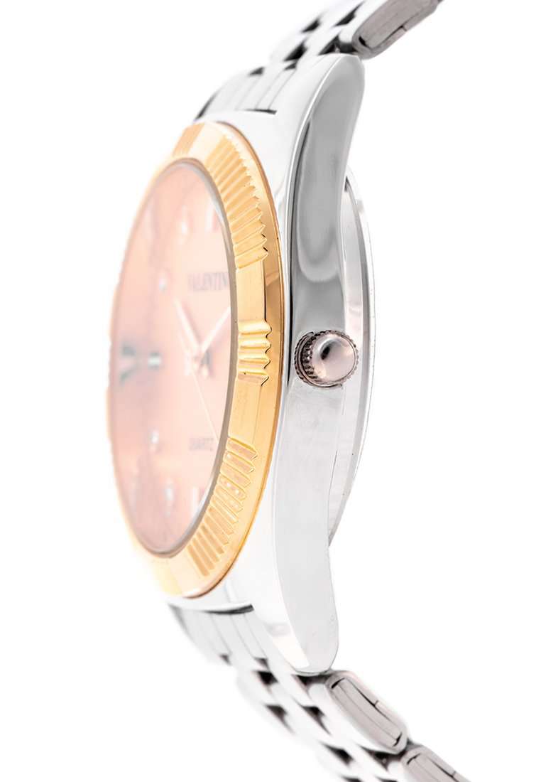 Valentino 20122249-GOLD DIAL Silver Watch for Men-Watch Portal Philippines