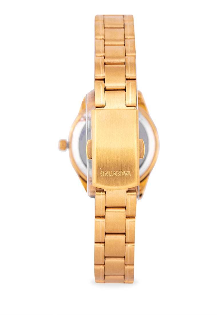 Valentino 20122258-GLD - GOLD DIAL Analog Stainless Band Watch for Women-Watch Portal Philippines