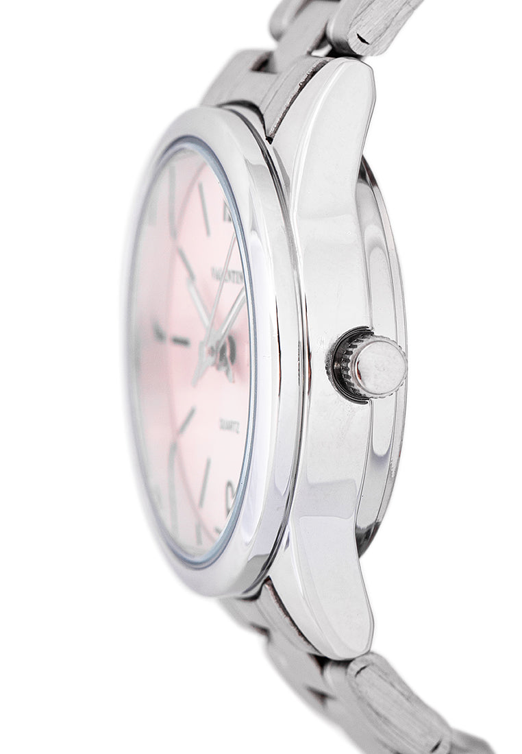 Valentino 20122259-PINK DIAL Analog Stainless Steel Strap Watch for Women-Watch Portal Philippines