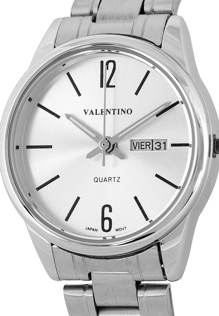 Valentino 20122259-SILVER DIAL Analog Stainless Steel Strap Watch for Women-Watch Portal Philippines