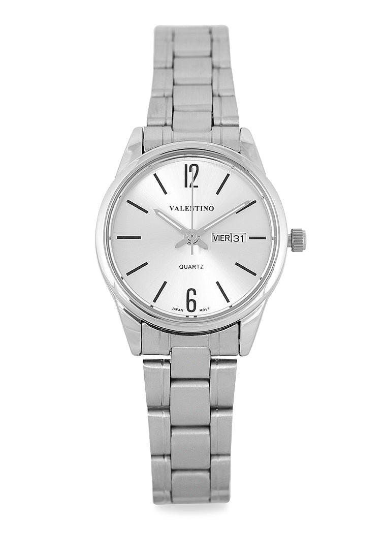 Valentino 20122259-SILVER DIAL Analog Stainless Steel Strap Watch for Women-Watch Portal Philippines