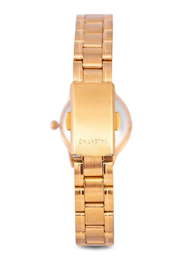Valentino 20122260-GLD - BLACK DIAL Analog Stainless Band Watch for Women-Watch Portal Philippines