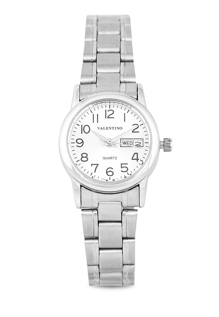 Valentino 20122261-PINK DIAL Analog Stainless Steel Strap Watch for Women-Watch Portal Philippines