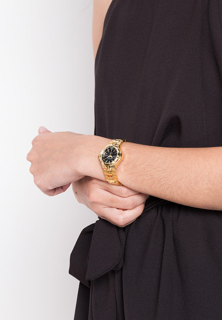 Valentino 20122262-BLK DIAL - LINE Analog Stainless Band Watch for Women-Watch Portal Philippines