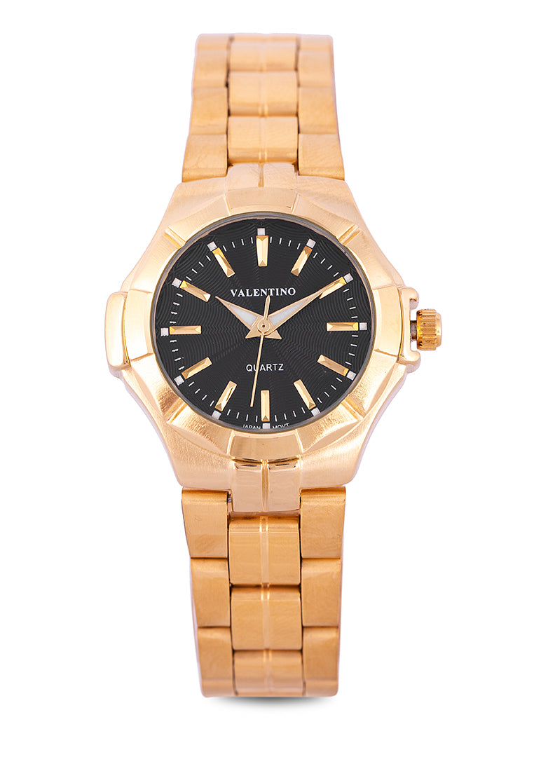 Valentino 20122262-BLK DIAL - LINE Analog Stainless Band Watch for Women-Watch Portal Philippines