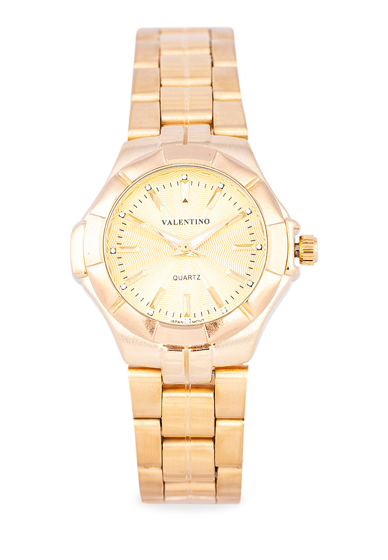 Valentino 20122262-GLD DIAL - LINE Analog Stainless Band Watch for Women-Watch Portal Philippines