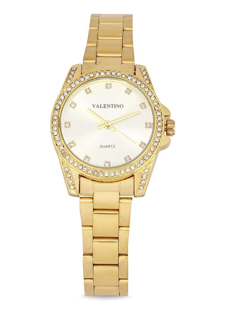 Valentino 20122289-SILVER DIAL Gold Stainless Steel Watch for Women-Watch Portal Philippines