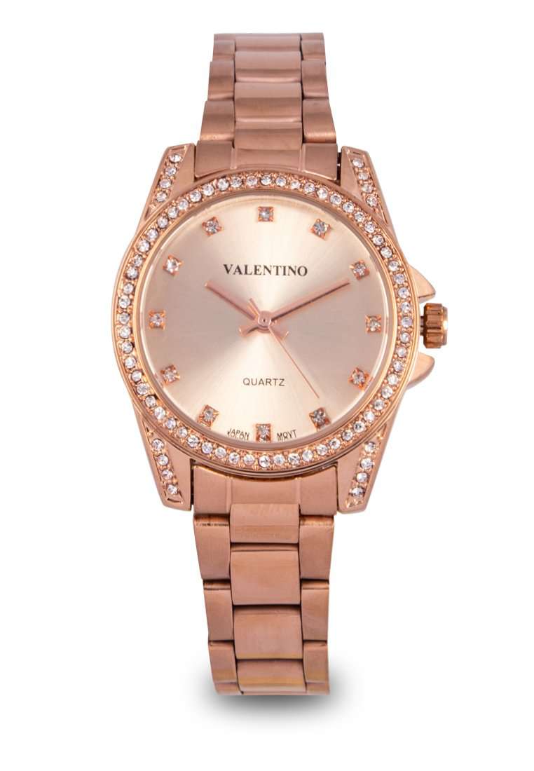 Valentino 20122290-ROSE DIAL Rose Gold Stainless Steel Watch for Women-Watch Portal Philippines