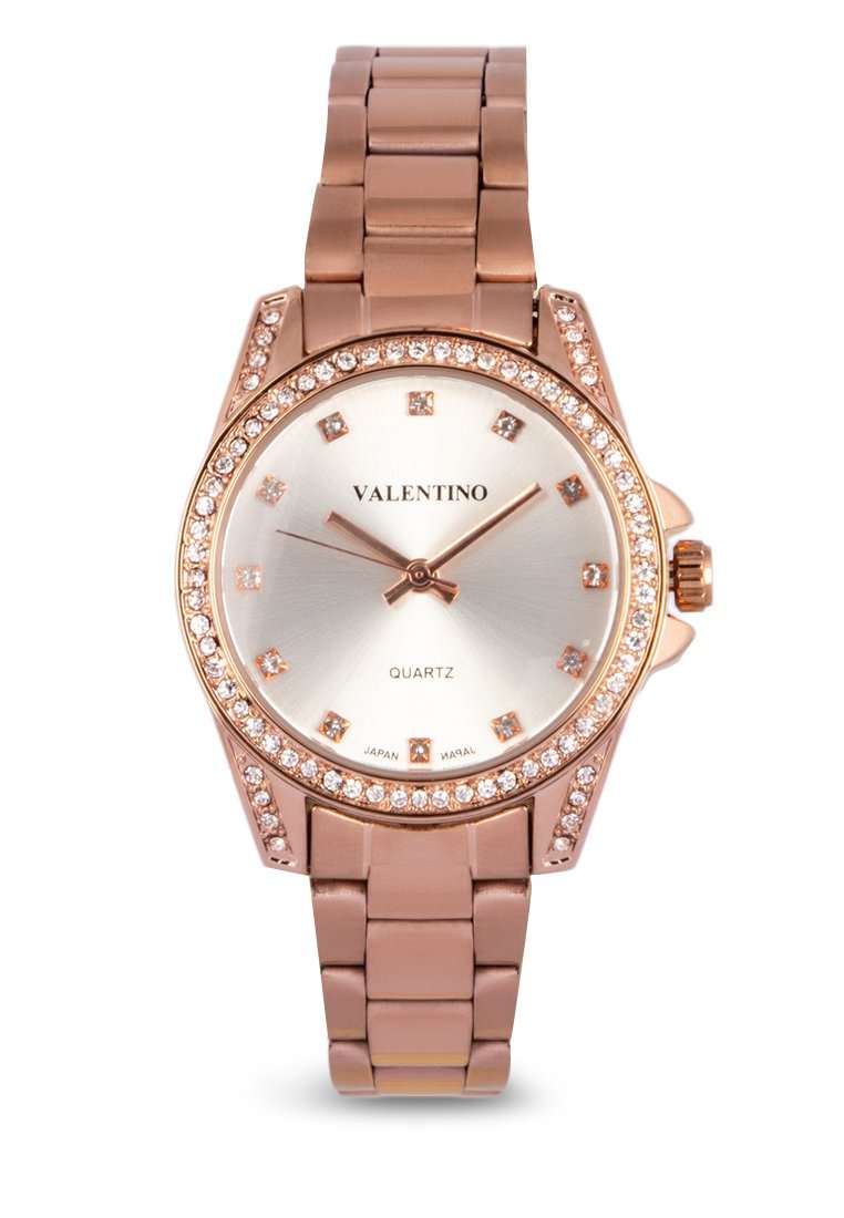 Valentino 20122290-SILVER DIAL Rose Gold Stainless Steel Watch for Women-Watch Portal Philippines