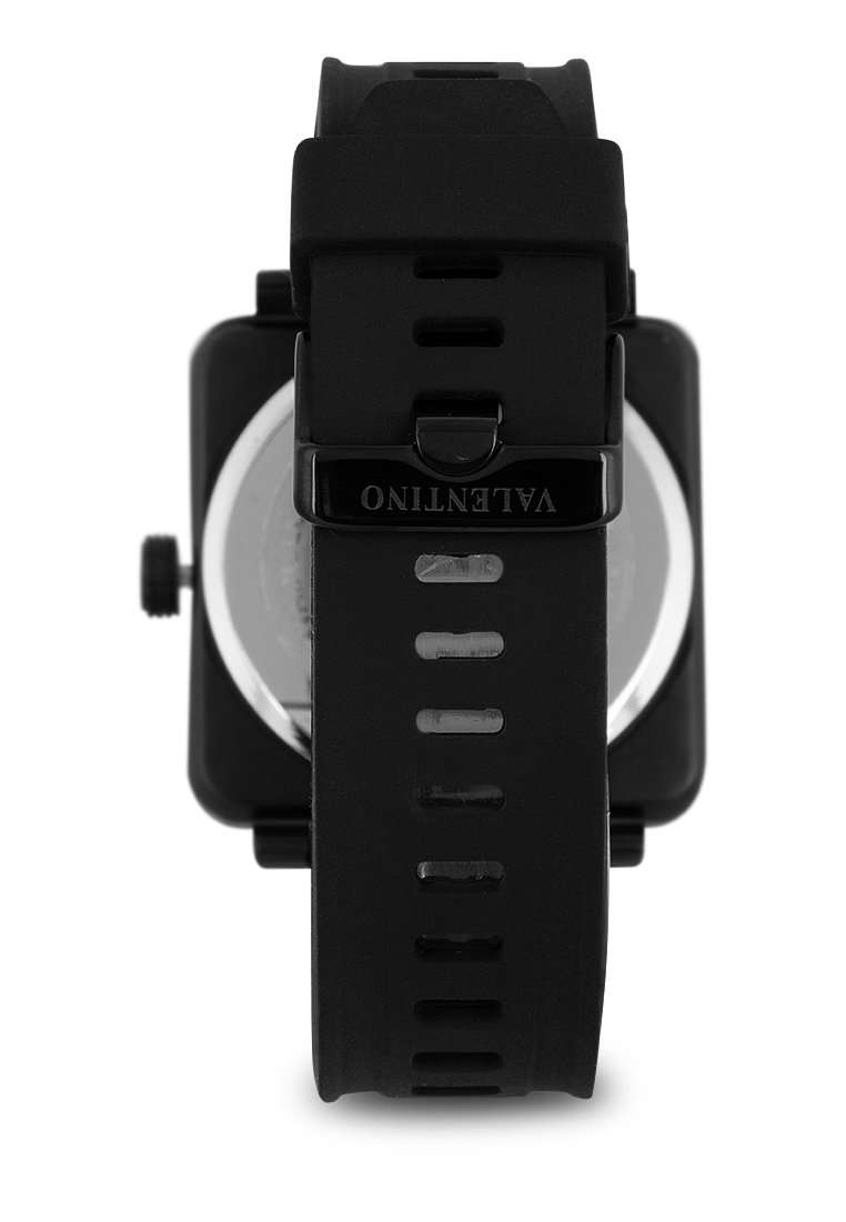 Valentino 20122292-BLK STP-BLK DL Rubber Strap for Men-Watch Portal Philippines