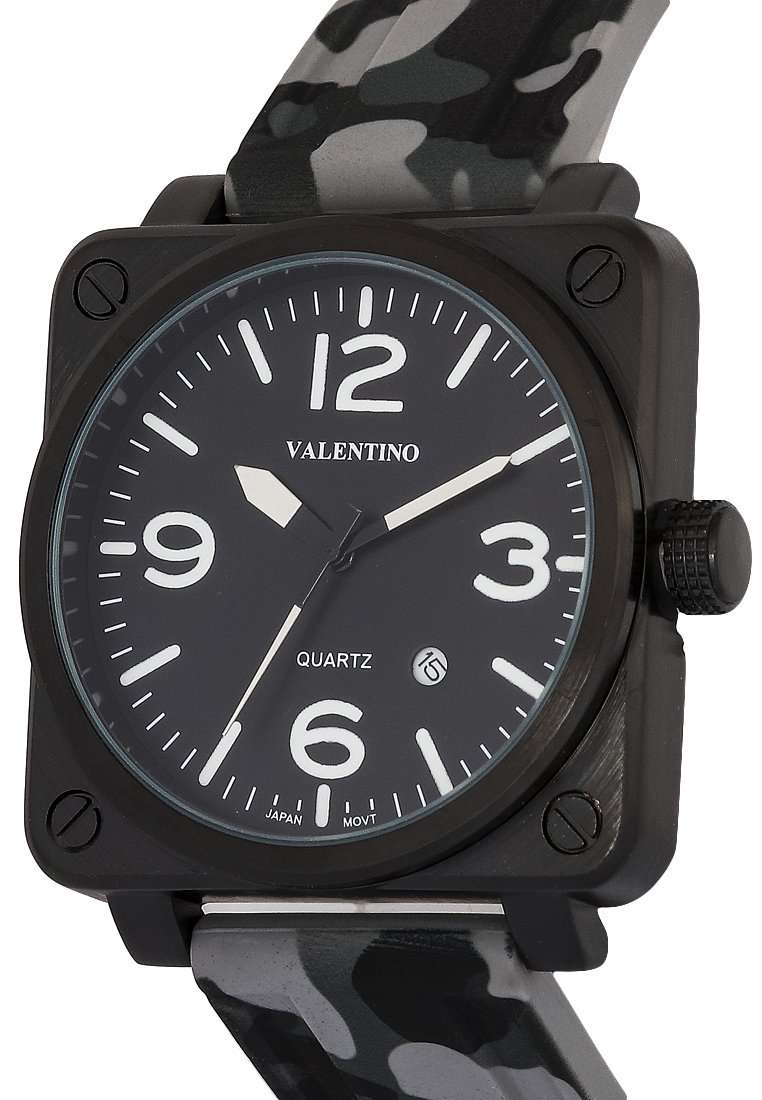 Valentino 20122292-GREY CAMOU-WHT INDEX Rubber Strap for Men-Watch Portal Philippines