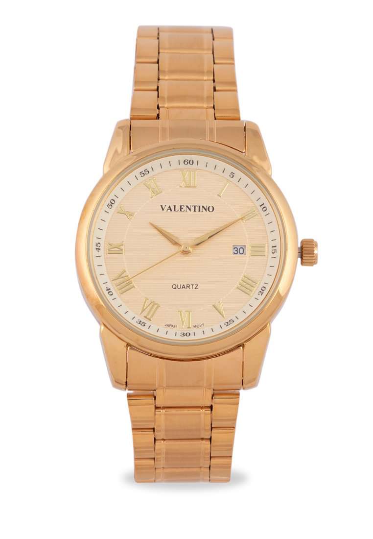 Valentino 20122297-GOLD DIAL Gold Strap Watch for Men-Watch Portal Philippines