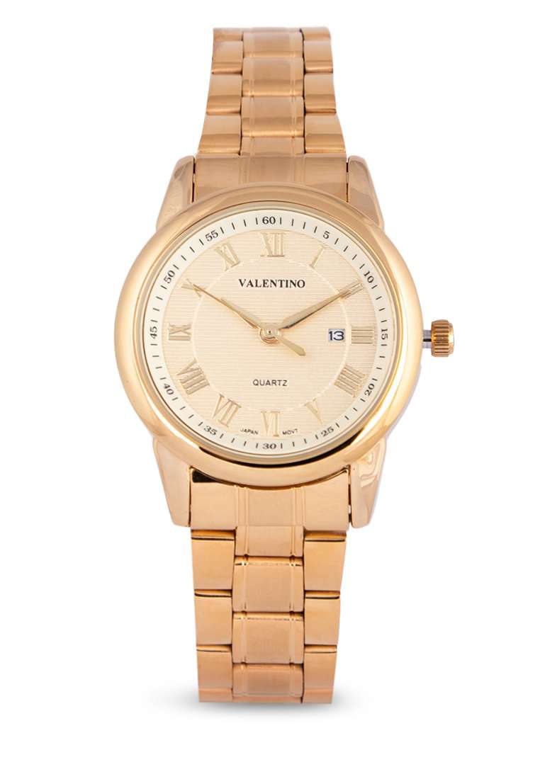 Valentino 20122298-GOLD DIAL Gold Strap Watch for Men-Watch Portal Philippines