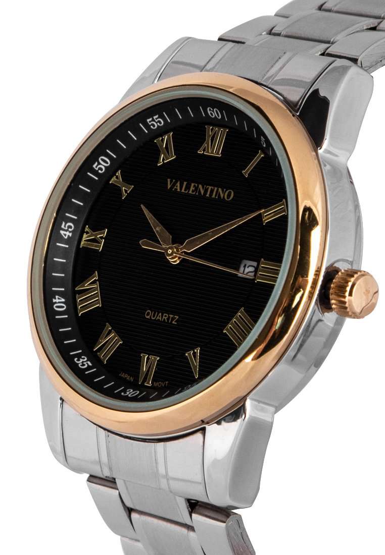 Valentino 20122299-GOLD RING-BLK DL Silver Strap for Men-Watch Portal Philippines