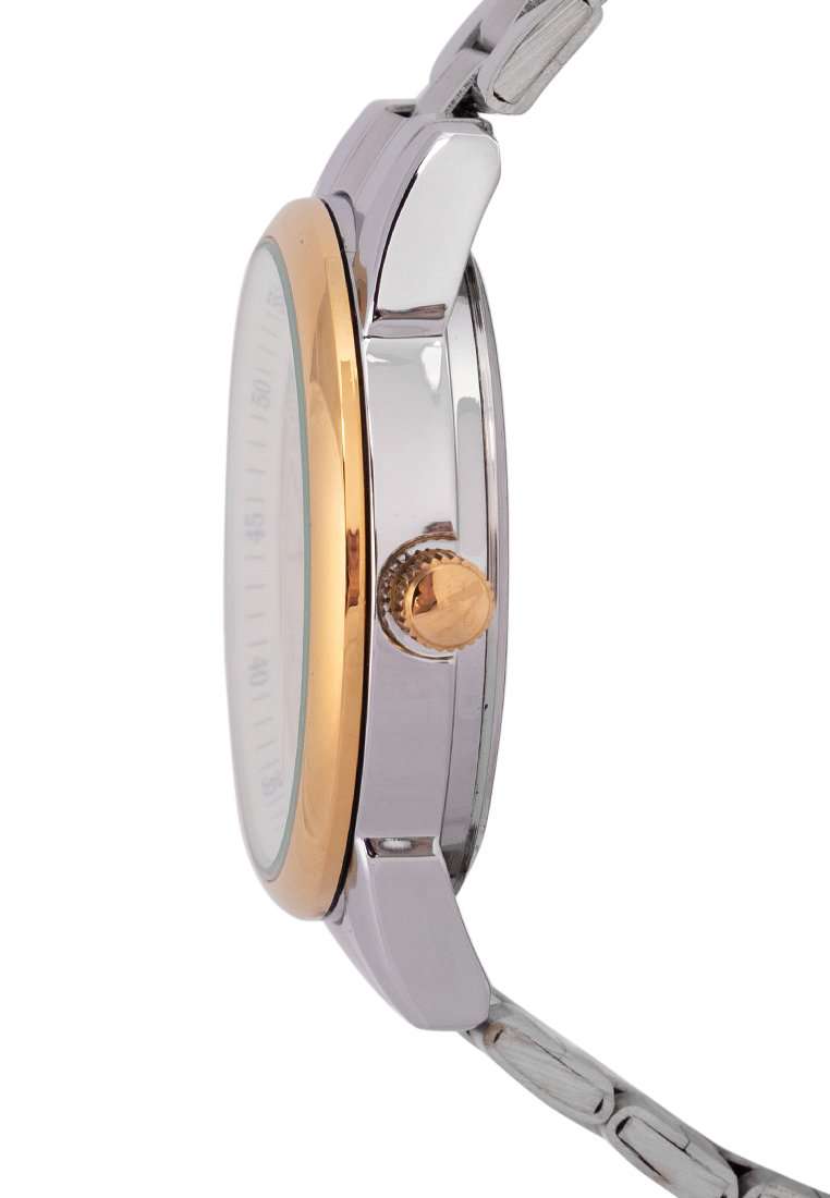 Valentino 20122299-GOLD RING-GOLD DIAL Silver Strap for Men-Watch Portal Philippines