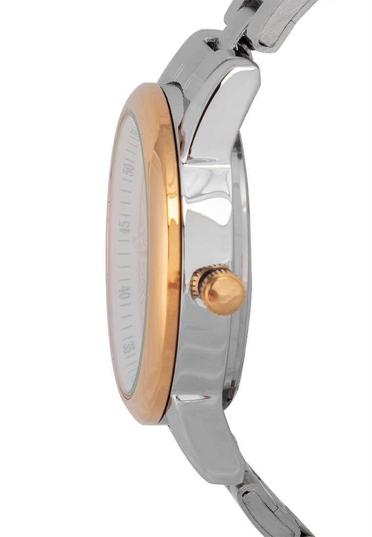 Valentino 20122300-GOLD RING-GOLD DIAL Silver Strap for Women-Watch Portal Philippines
