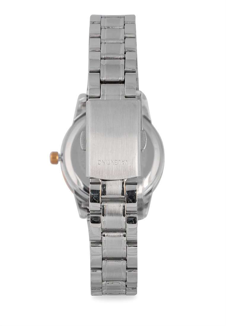 Valentino 20122300-GOLD RING-GOLD DIAL Silver Strap for Women-Watch Portal Philippines