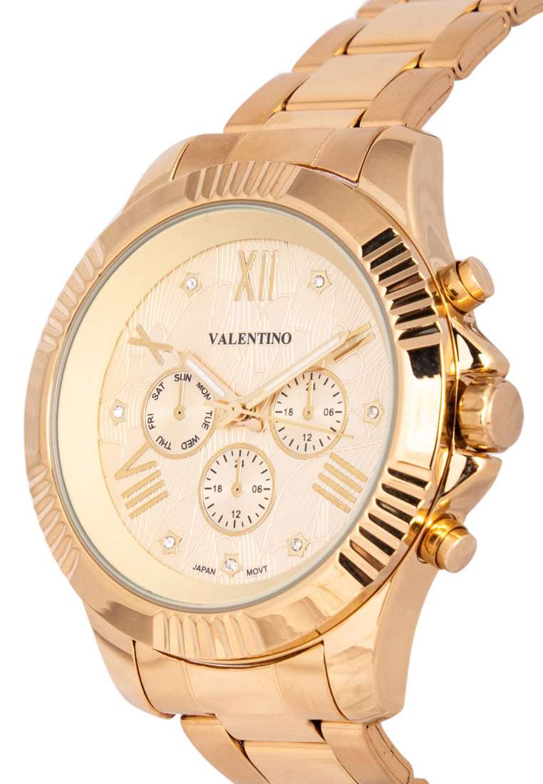Valentino 20122301-GOLD-GOLD DL Stainless Steel Watch for Women-Watch Portal Philippines