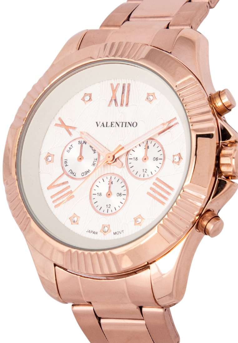 Valentino 20122302-ROSE-WHT DL Stainless Steel Watch for Women-Watch Portal Philippines