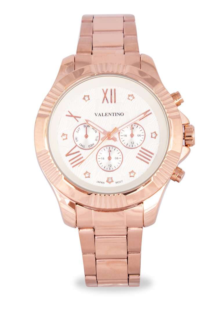 Valentino 20122302-ROSE-WHT DL Stainless Steel Watch for Women-Watch Portal Philippines